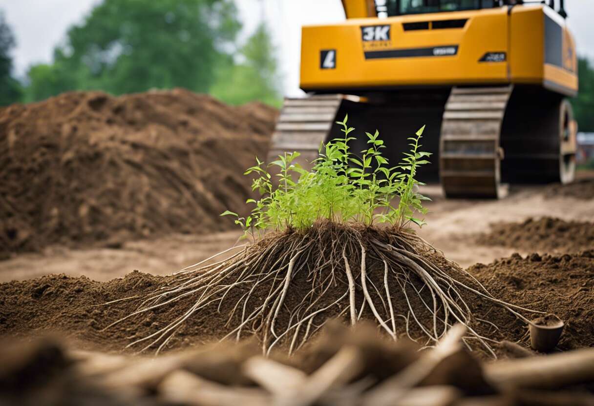 Méthodes efficaces d’extraction des racines pour un terrain prêt à bâtir